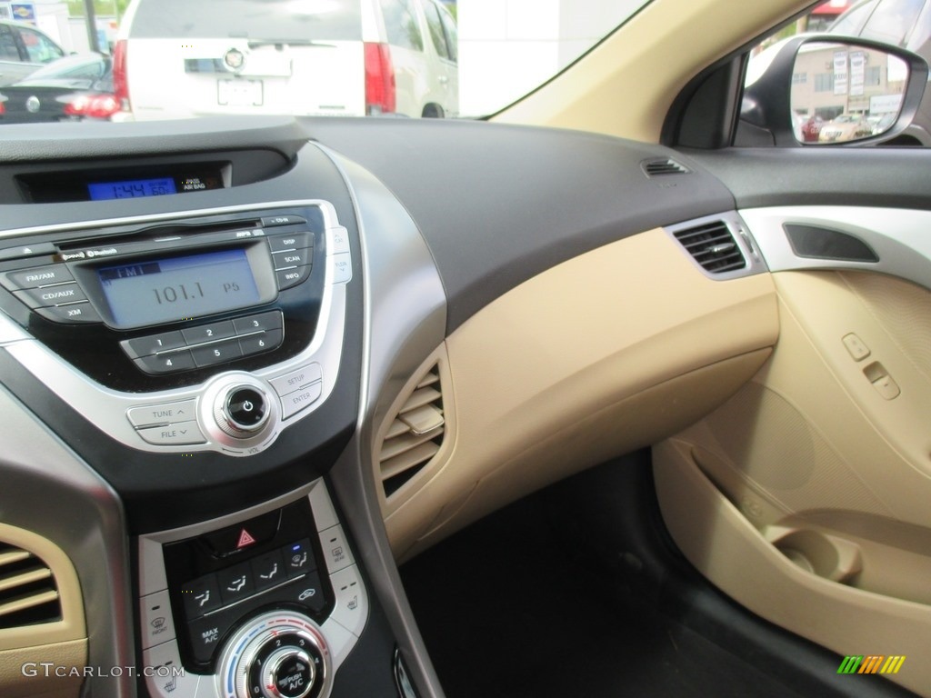 2012 Elantra Limited - Shimmering White / Beige photo #14