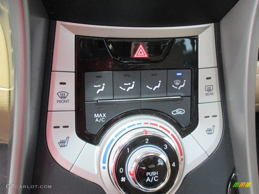 2012 Elantra Limited - Shimmering White / Beige photo #16