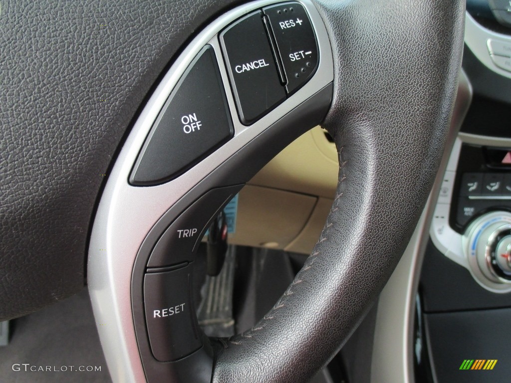 2012 Elantra Limited - Shimmering White / Beige photo #32