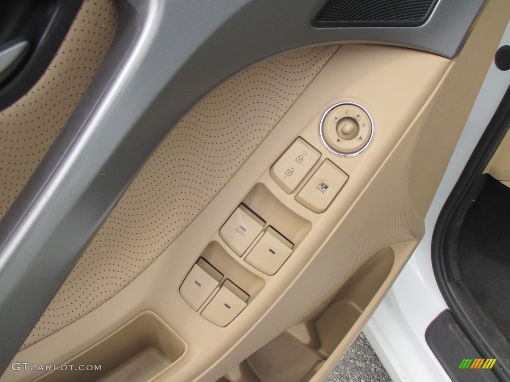 2012 Elantra Limited - Shimmering White / Beige photo #33