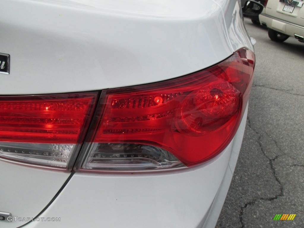 2012 Elantra Limited - Shimmering White / Beige photo #36