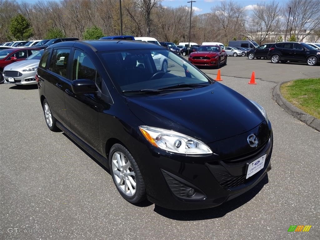 2012 MAZDA5 Grand Touring - Brilliant Black / Black photo #1