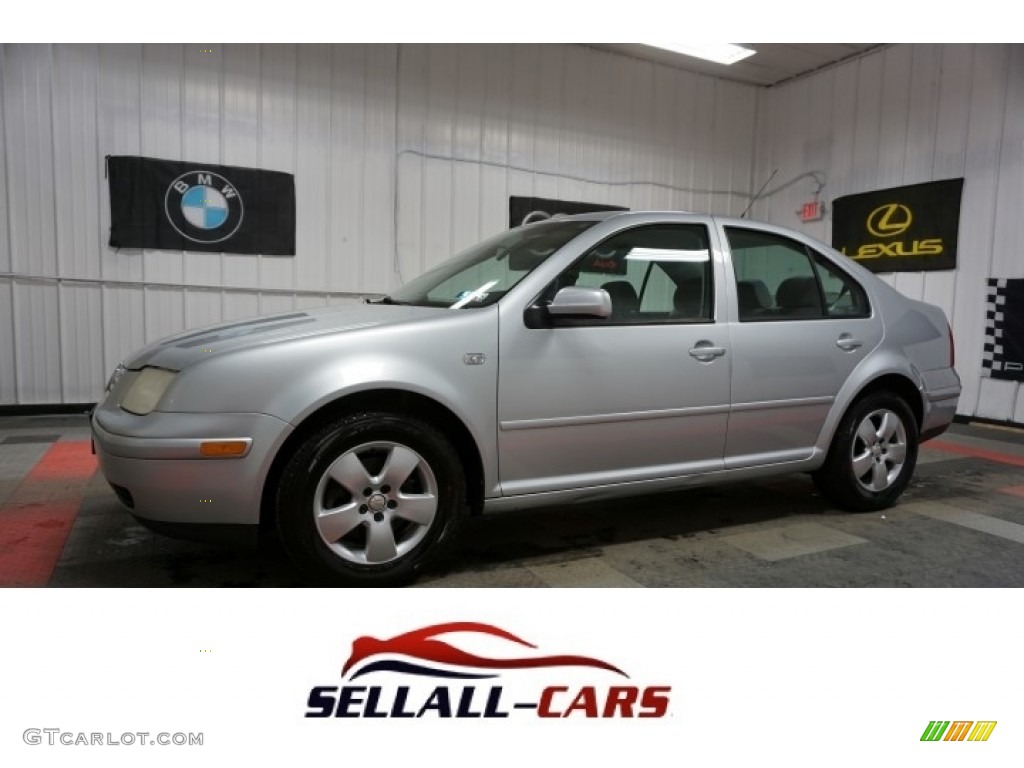 2003 Jetta GLS Sedan - Reflex Silver Metallic / Black photo #1