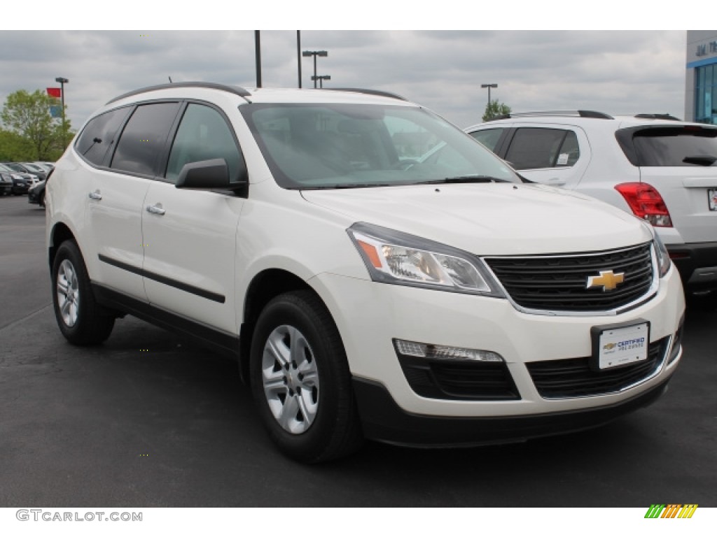 2014 Traverse LS - White / Dark Titanium/Light Titanium photo #2