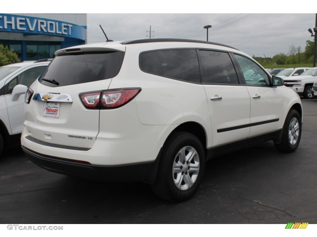 2014 Traverse LS - White / Dark Titanium/Light Titanium photo #3