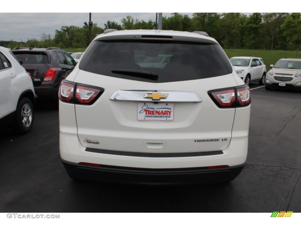 2014 Traverse LS - White / Dark Titanium/Light Titanium photo #6
