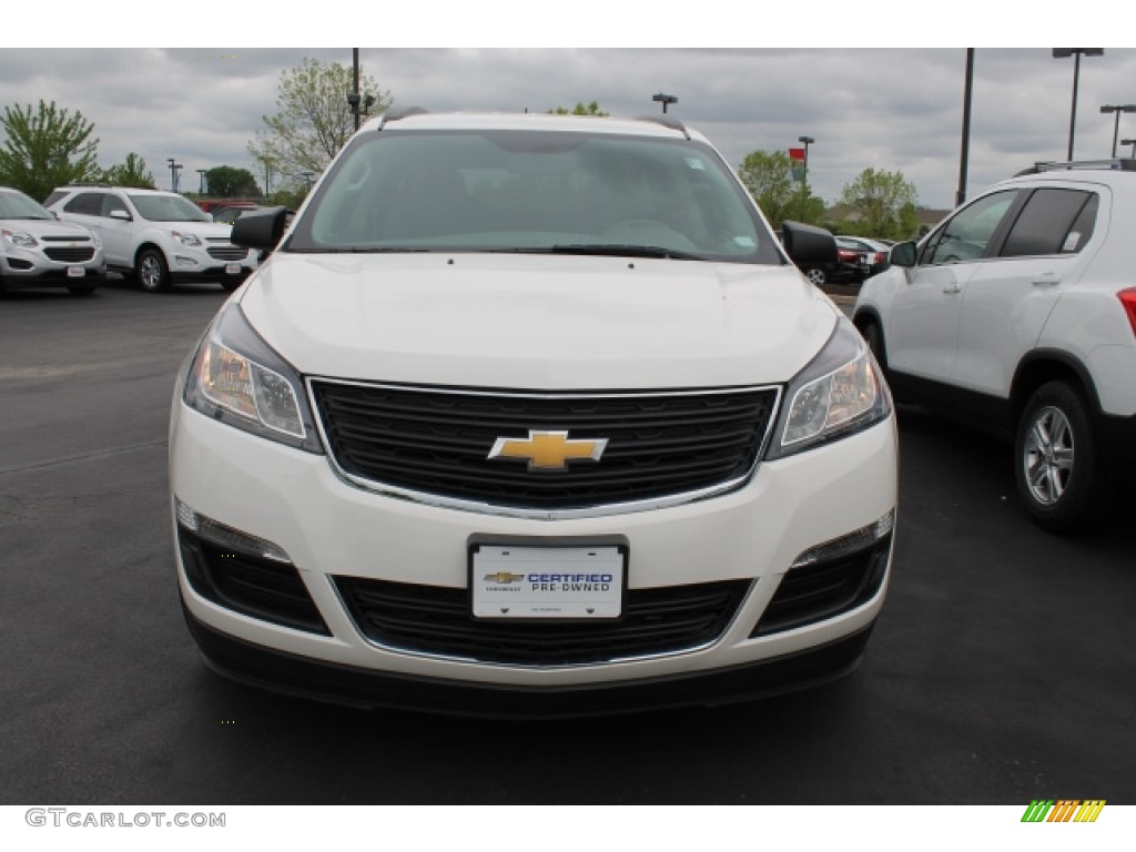 2014 Traverse LS - White / Dark Titanium/Light Titanium photo #8