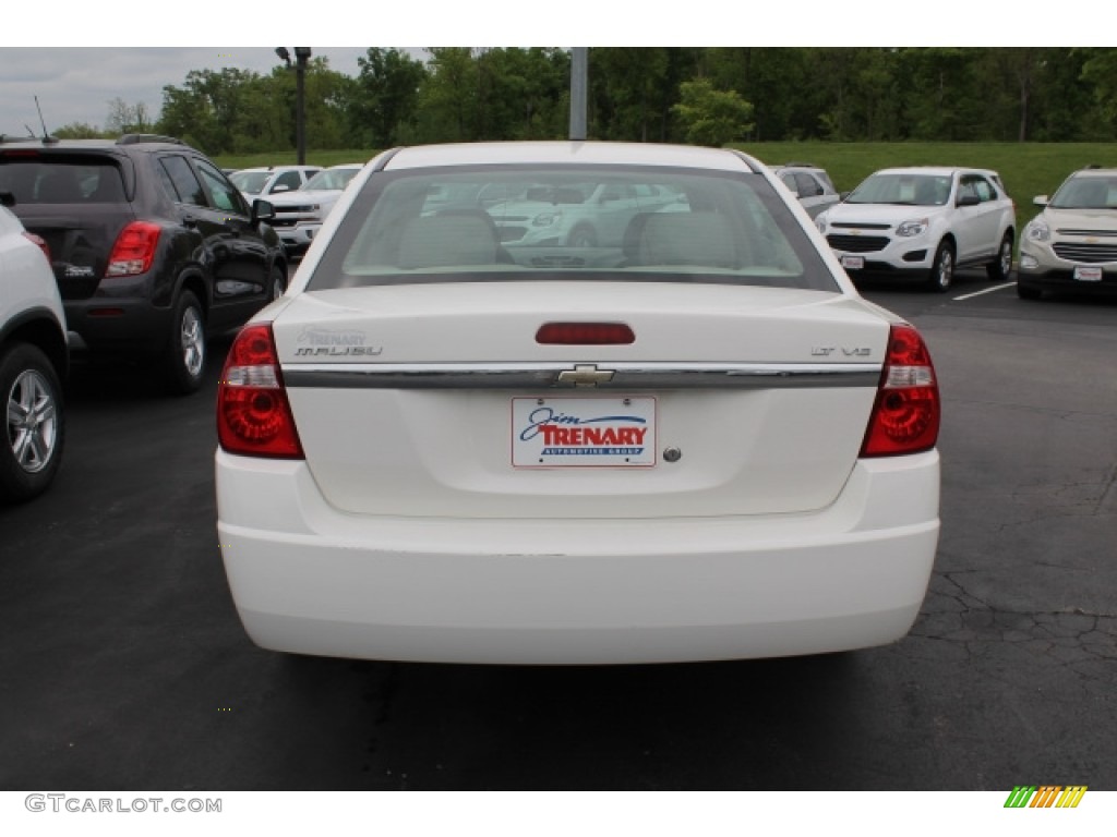 2007 Malibu LT Sedan - White / Titanium Gray photo #6