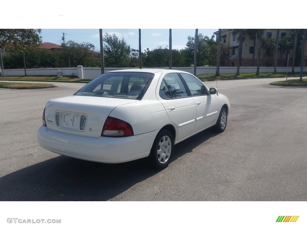 2002 Sentra XE - Cloud White / Sand Beige photo #5