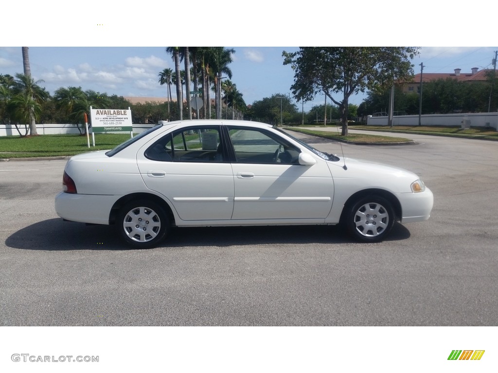 2002 Sentra XE - Cloud White / Sand Beige photo #6