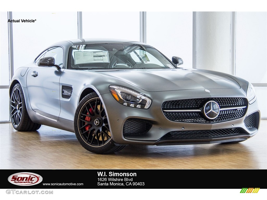 2016 AMG GT S Coupe - designo Magno Selenite Grey / Red Pepper/Black photo #1