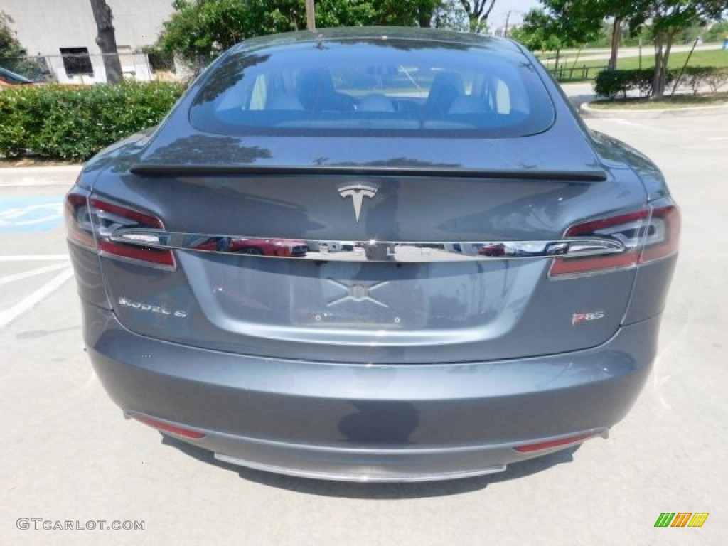 2013 Model S P85 Performance - Grey Metallic / Grey photo #8