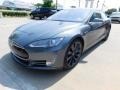 2013 Grey Metallic Tesla Model S P85 Performance  photo #11