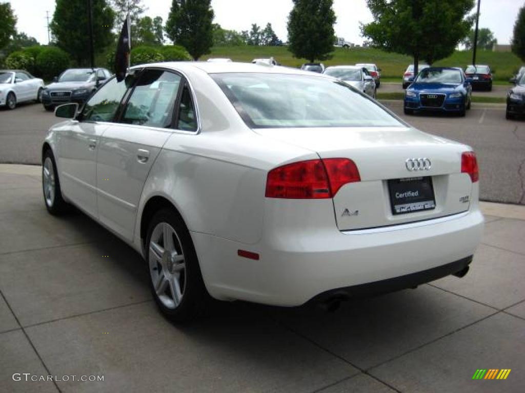2006 A4 2.0T quattro Sedan - Arctic White / Beige photo #4