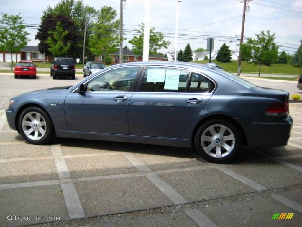 2006 7 Series 750Li Sedan - Michigan Blue Metallic / Beige Nasca Leather photo #5