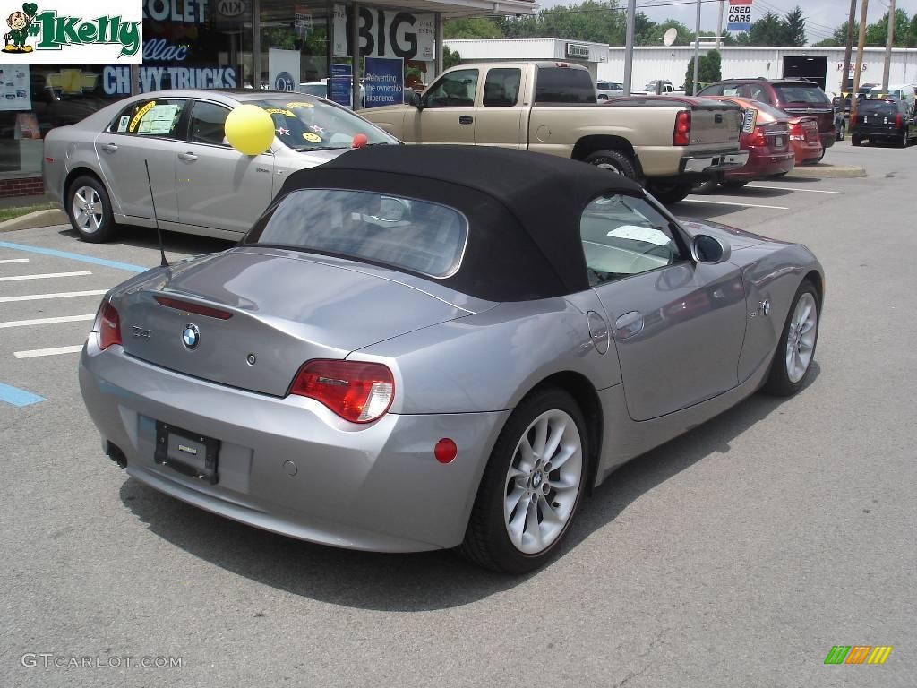 2006 Z4 3.0i Roadster - Silver Grey Metallic / Black photo #2