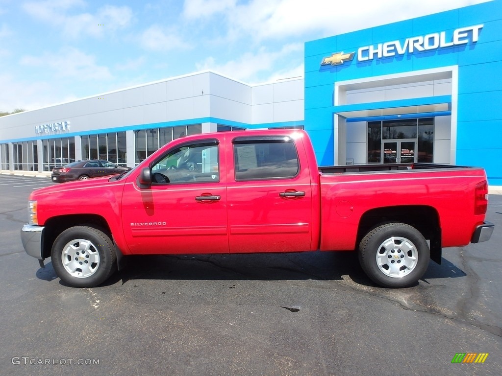 2013 Silverado 1500 LT Crew Cab - Victory Red / Ebony photo #3