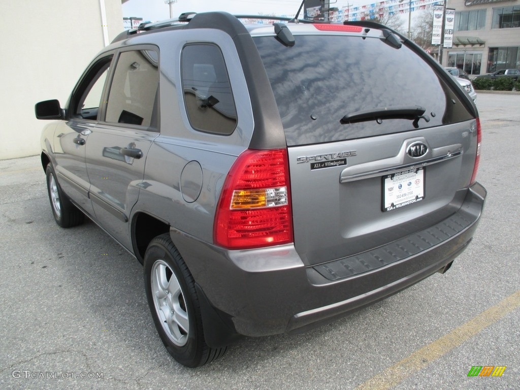 2007 Sportage LX - Steel Silver / Black photo #4