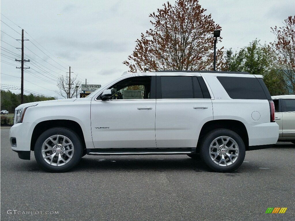 White Frost Tricoat 2016 GMC Yukon SLT 4WD Exterior Photo #112699888
