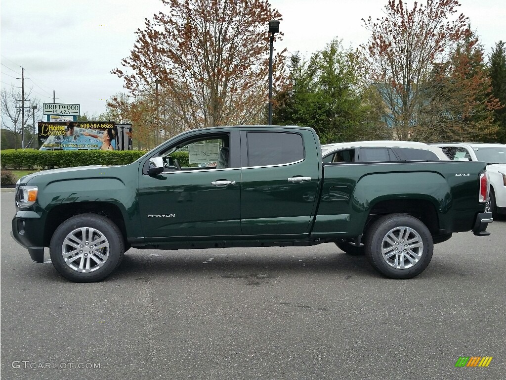 Emerald Green Metallic 2016 GMC Canyon SLT Crew Cab 4x4 Exterior Photo #112703611