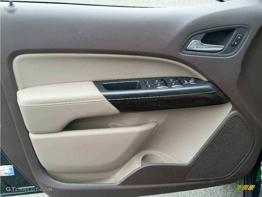 2016 GMC Canyon SLT Crew Cab 4x4 Cocoa/Dune Door Panel Photo #112703749