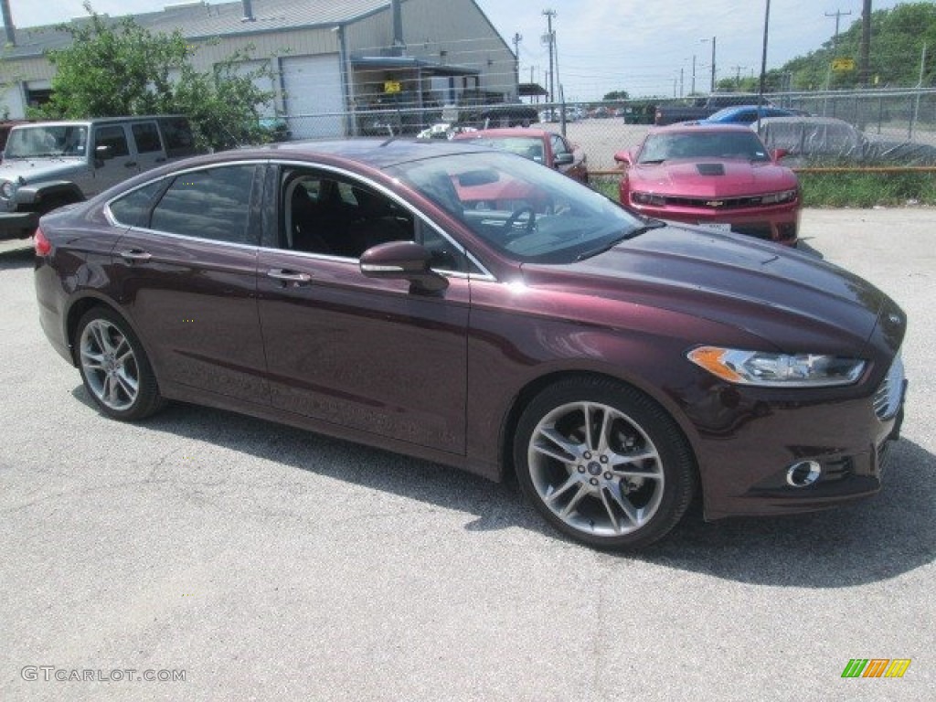 2013 Fusion Titanium - Bordeaux Reserve Red Metallic / Charcoal Black photo #2