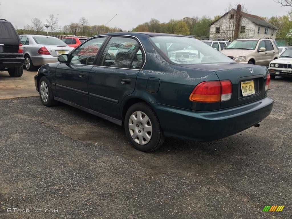 1998 Civic LX Sedan - Cypress Green Pearl / Beige photo #5