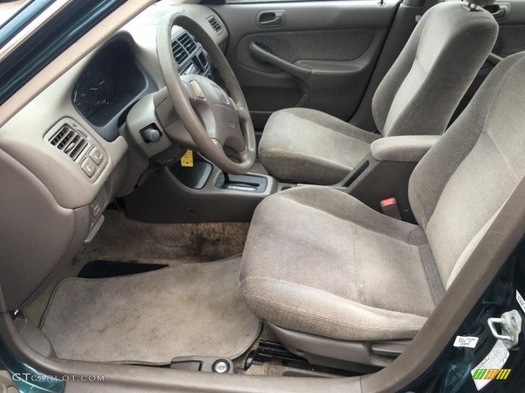 1998 Civic LX Sedan - Cypress Green Pearl / Beige photo #12
