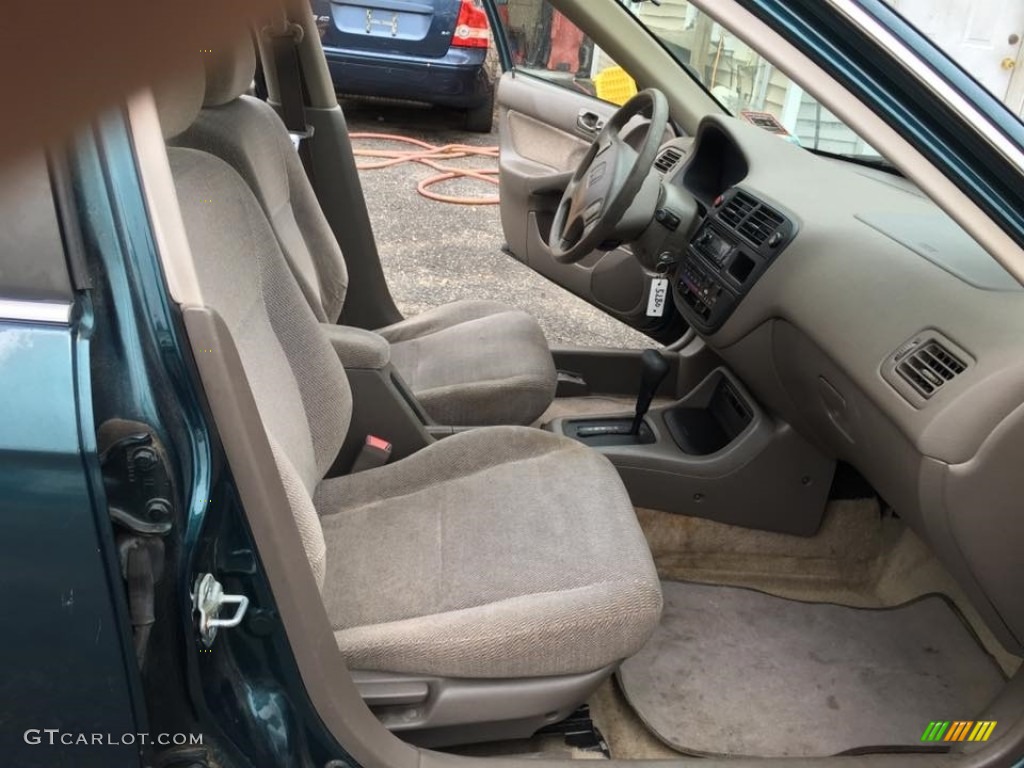 1998 Civic LX Sedan - Cypress Green Pearl / Beige photo #14