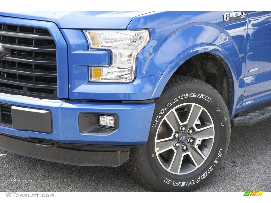 2016 F150 XLT SuperCab 4x4 - Blue Flame / Medium Earth Gray photo #2