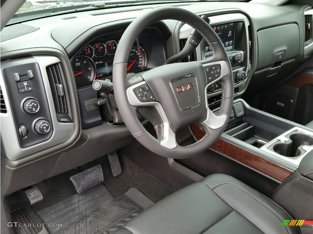 Jet Black Interior 2016 GMC Sierra 1500 SLT Crew Cab 4WD Photo #112706407