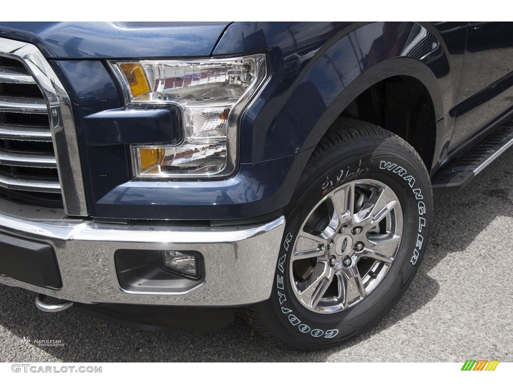 2016 F150 XLT SuperCab 4x4 - Blue Jeans / Medium Earth Gray photo #9