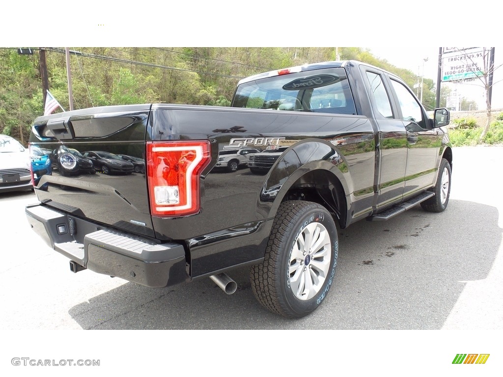 2016 F150 XL SuperCab 4x4 - Shadow Black / Medium Earth Gray photo #6