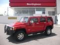 2006 Victory Red Hummer H3   photo #1