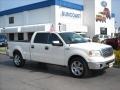 2008 White Sand Tri-Coat Ford F150 Lariat SuperCrew  photo #1