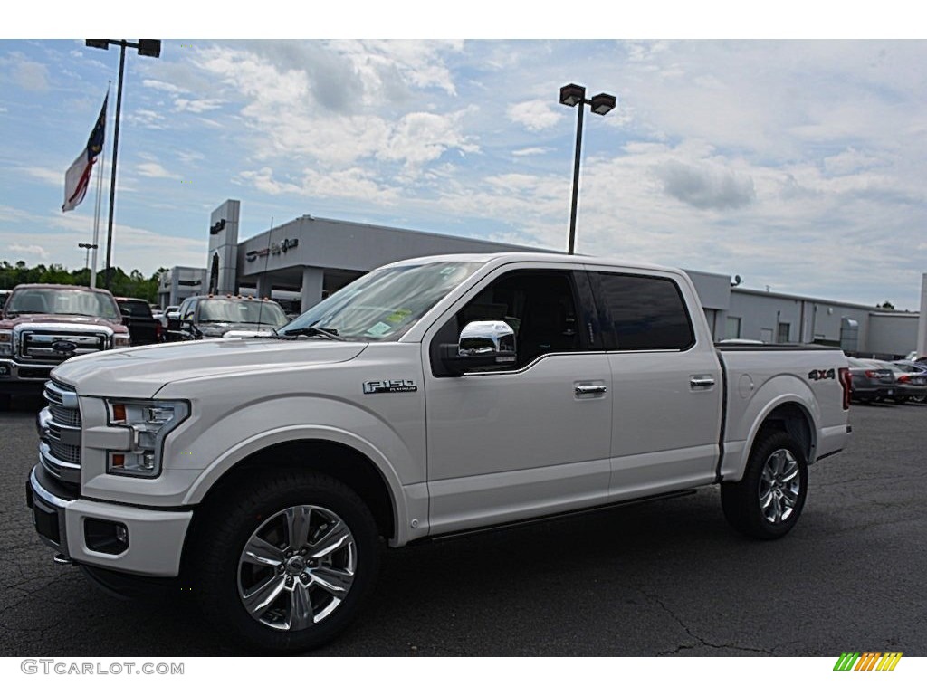 2016 F150 Platinum SuperCrew 4x4 - White Platinum / Black photo #3