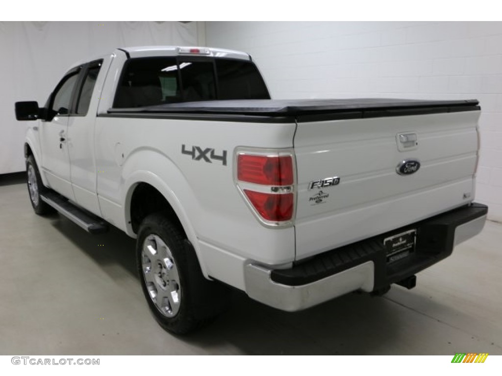 2010 F150 Lariat SuperCab 4x4 - Oxford White / Tan photo #29