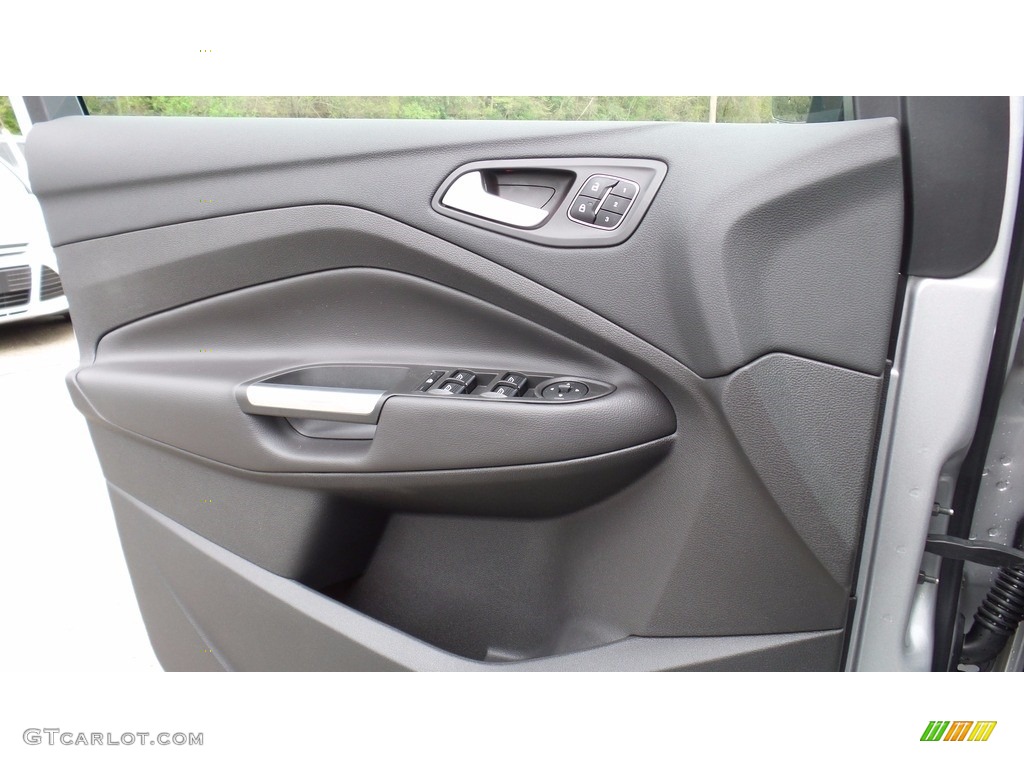 2017 Ford Escape Titanium 4WD Charcoal Black Door Panel Photo #112712137