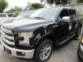 2016 Shadow Black Ford F150 Lariat SuperCrew 4x4  photo #2