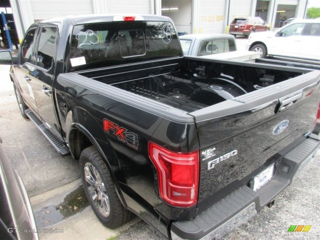 2016 F150 Lariat SuperCrew 4x4 - Shadow Black / Black photo #5