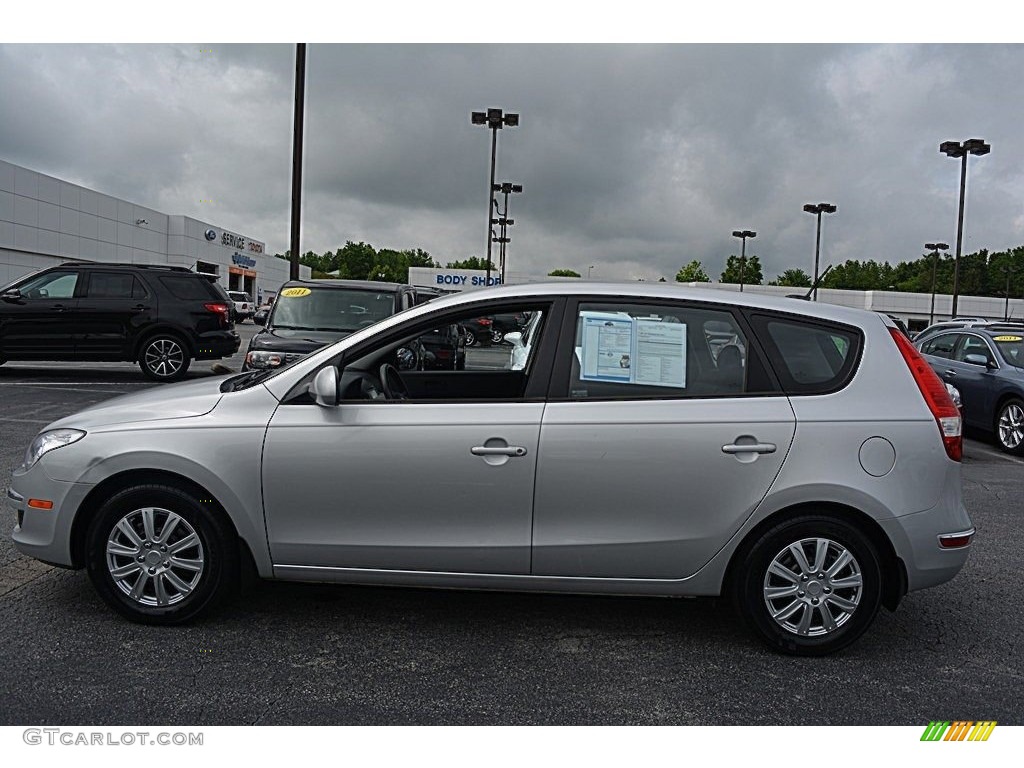 2011 Elantra Touring GLS - Shimmering Silver Metallic / Black photo #6