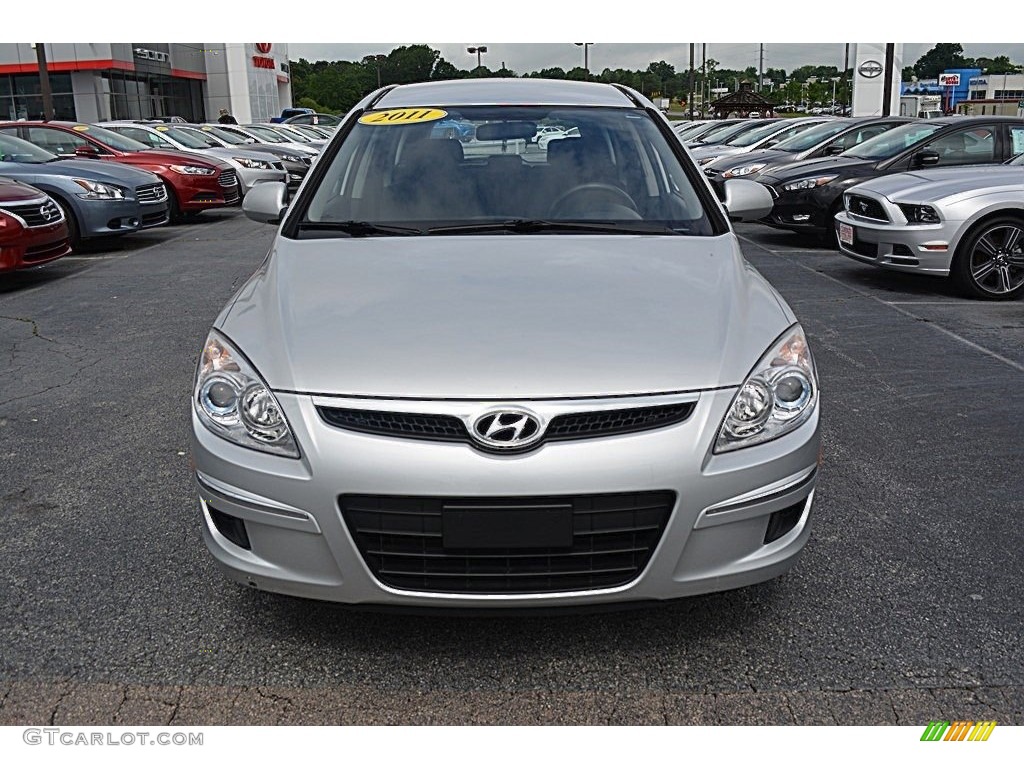 2011 Elantra Touring GLS - Shimmering Silver Metallic / Black photo #21