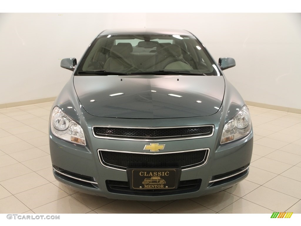 2009 Malibu LT Sedan - Silver Moss Metallic / Cocoa/Cashmere photo #2