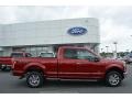 2016 Ruby Red Ford F150 XLT SuperCab 4x4  photo #2