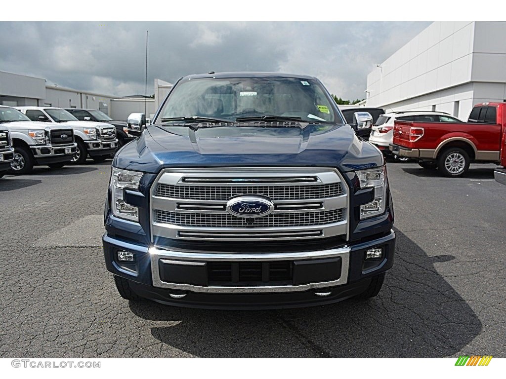 2016 F150 Platinum SuperCrew 4x4 - Blue Jeans / Black photo #4