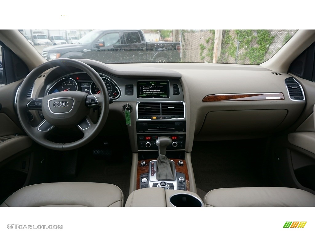 2015 Q7 3.0 Premium Plus quattro - Atlantis Blue Metallic / Cardamom Beige photo #14