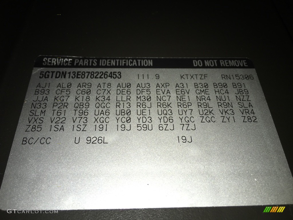 2007 H3 Color Code 926 for Boulder Gray Metallic Photo #112726616