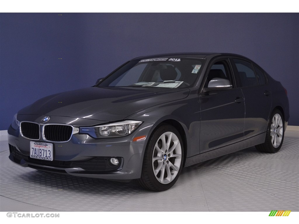 2013 3 Series 320i Sedan - Mineral Grey Metallic / Black photo #3