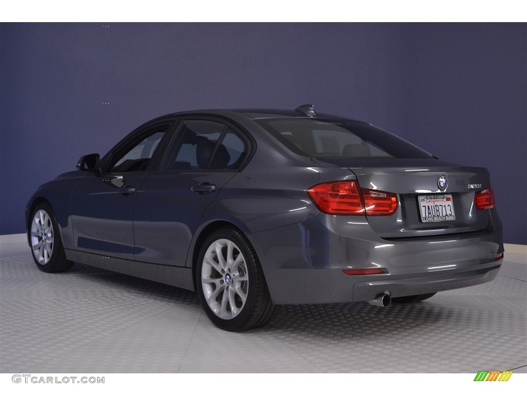 2013 3 Series 320i Sedan - Mineral Grey Metallic / Black photo #5