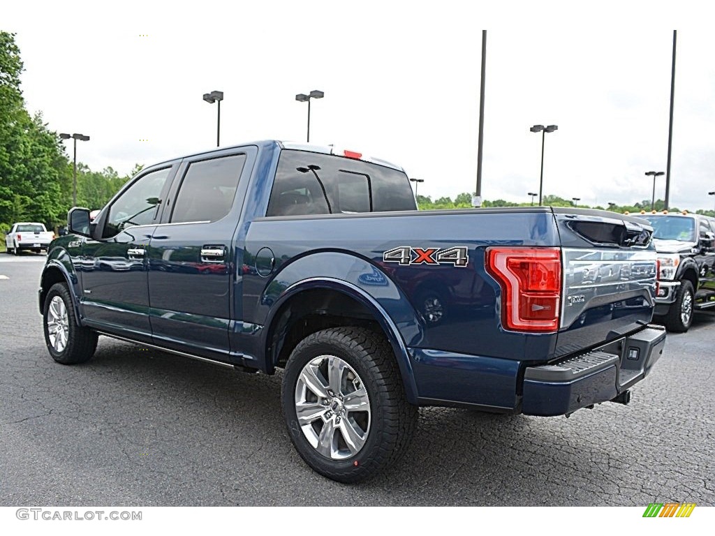 2016 F150 Platinum SuperCrew 4x4 - Blue Jeans / Black photo #31